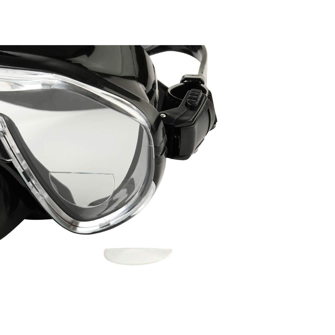 WENDA, 1 00 Stick On Bifocal Lenses Reader Magnifying Adhesive Reading Lens Sticker Diving Scuba Mask Swimming Goggles Glasses Magnifier Add Transparent, 0