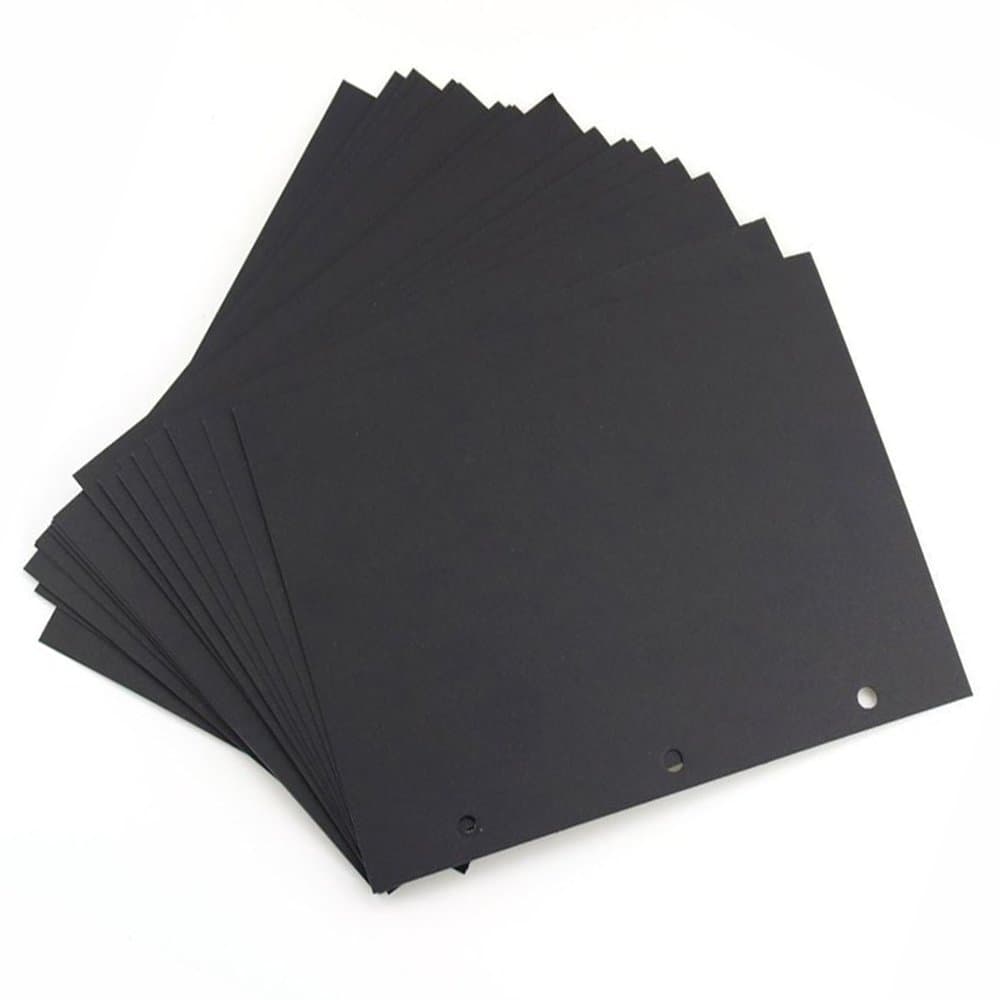Scrapbooking Paper 8'' x 10'', 21,5 x 26cm (L x W) Noir Blanc Pages de recharge pour 9,4'' x 10,6'', 24 x 27cm Album photos Pack de 20 feuilles
