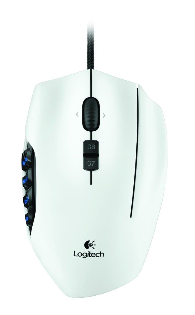 Logitech G600 MMO Gaming Mouse - White