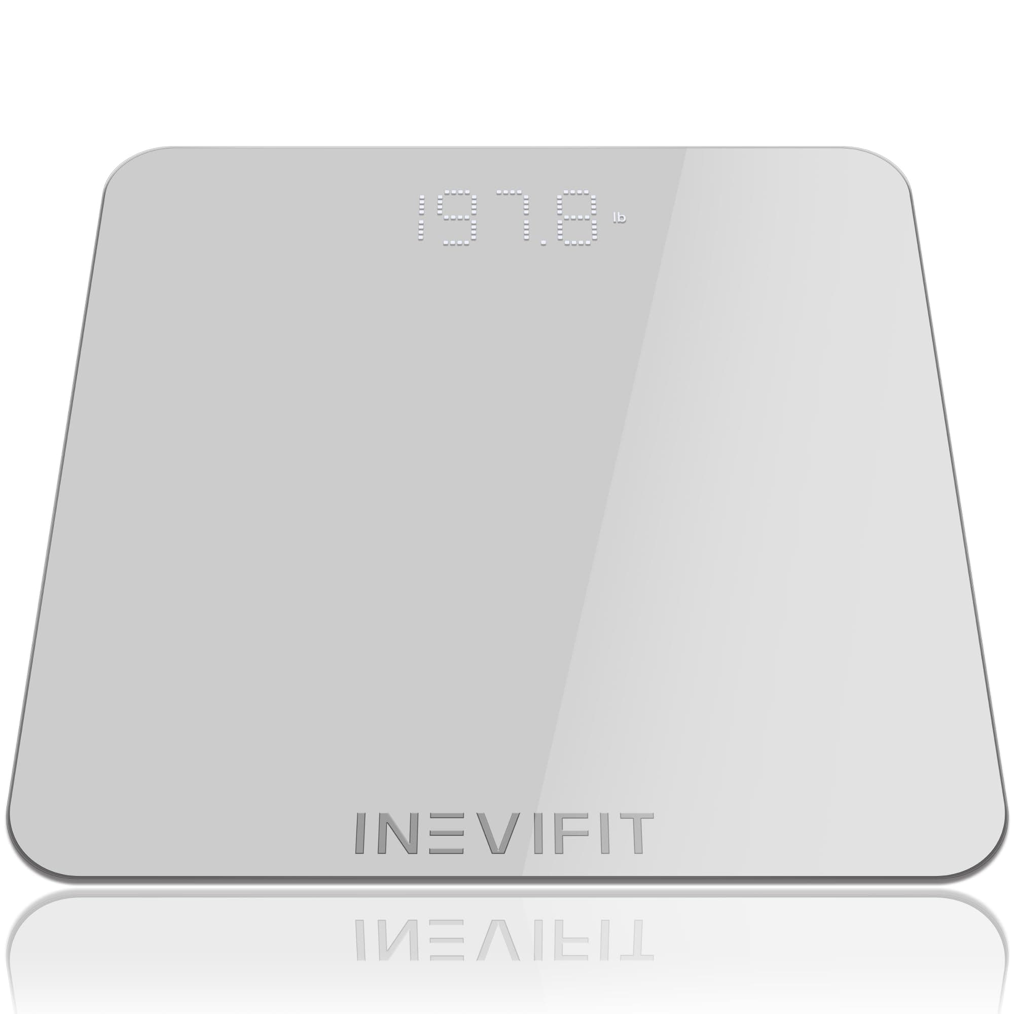 INEVIFIT Bathroom Scale, Highly Accurate Digital Bathroom Body Scale, Measures Weight for Multiple Users. Includes a 5-Year Warranty