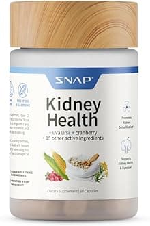 Snap Supplements Kidney Health Support Supplement - Kidney and Urinary Tract Health Support for Women and Men, 60 Vegetarian Capsules (30 Servings, 1 Month Supply)