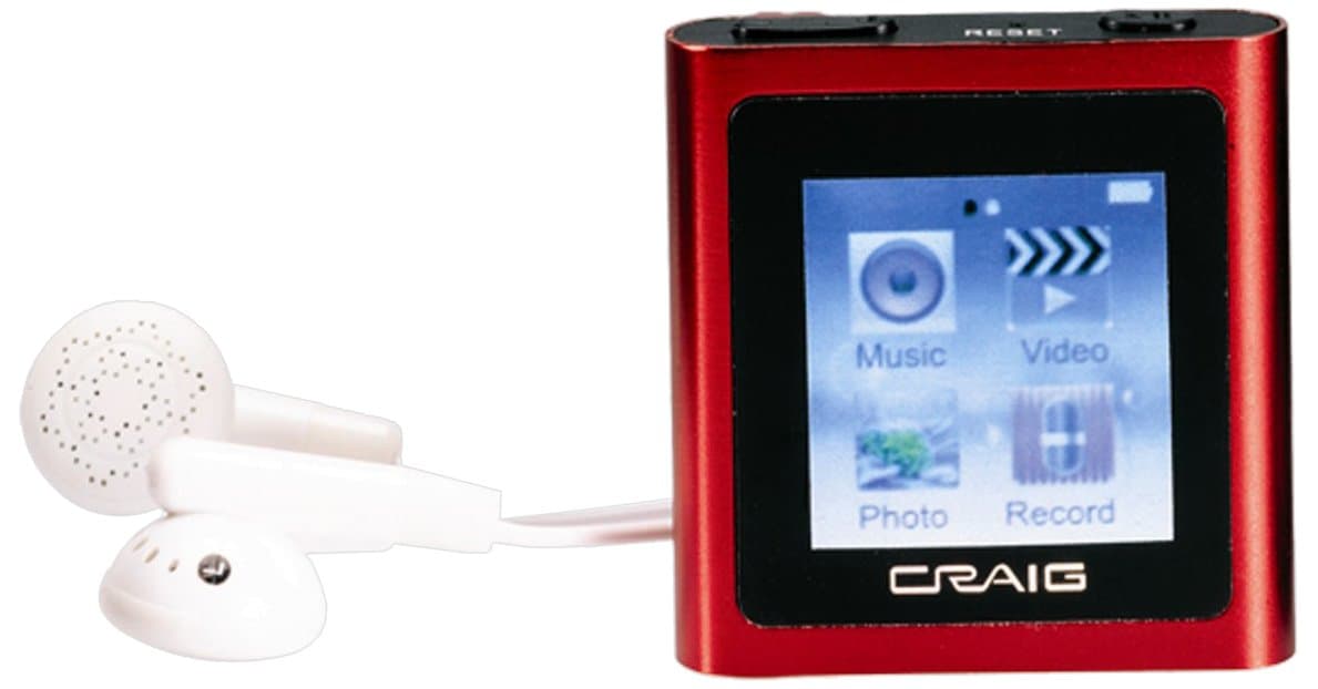 Craig 4GB 2.8-Inch TFT Touch Color Screen MP4/MP3 Video Player(CMP646F)