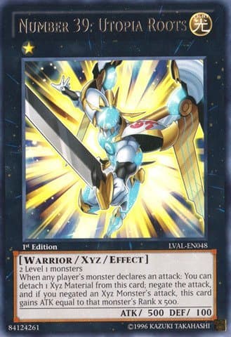 Yu-Gi-Oh! - Number 39: Utopia Roots (LVAL-EN048) - Legacy of the Valiant - 1st Edition - Rare