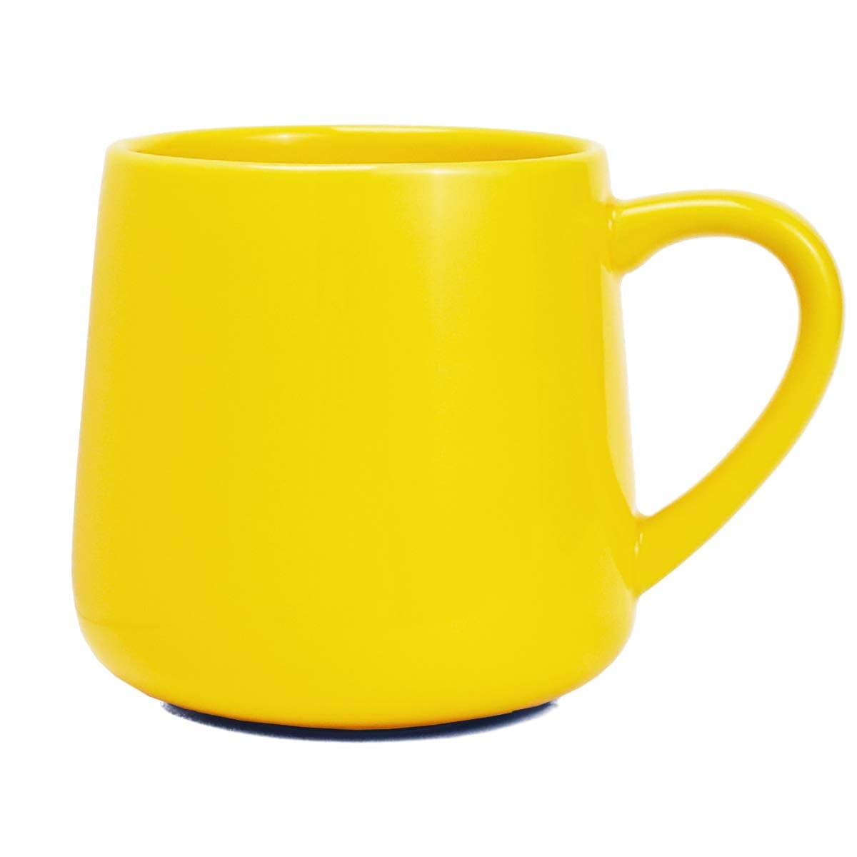 Large Glossy Ceramic Coffee Mug, Yellow Tea Cup for Office and Home, 18 oz, Suitable for Dishwasher and Microwave, 1 Pack (Yellow)