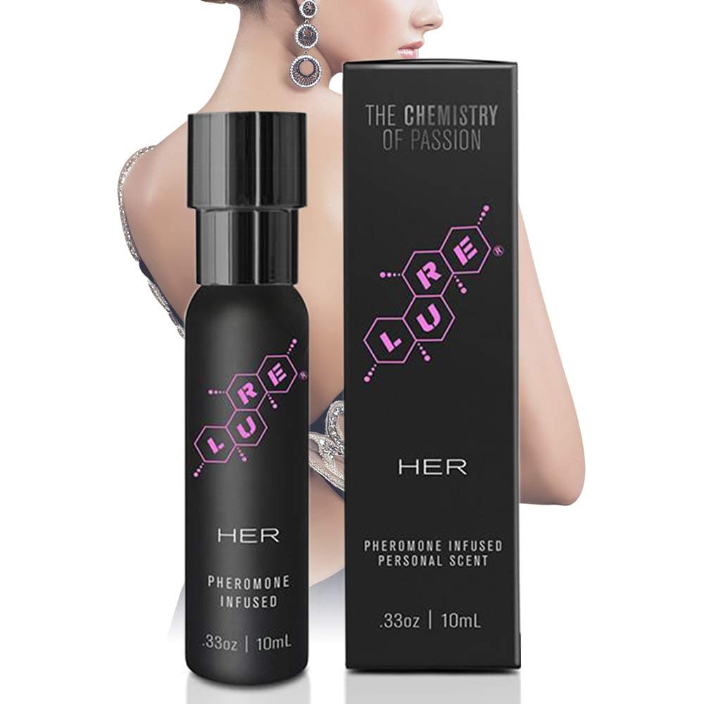 Topco Lure Black Label for Her Pheromone Infused Personal Scent, 0.33 Fluid Ounce