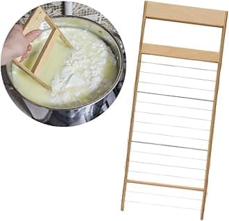 PetriStor Horizontal Cheese Curd Cutter for Cheese Making Cheese harp Cheese Curd Cutter Artisan Cheese Making Knife (3/4”)