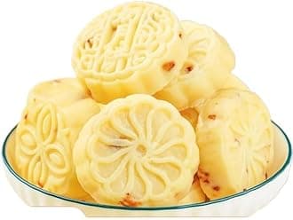 Sugar free milk mooncake, Chinese cheese moon cake, Mid-Autumn Festival moon cake gift package, instant cranberry fruit cake, milk sugar, Dim sum, nutritious breakfast (4 Flavor Mix,4 packs)