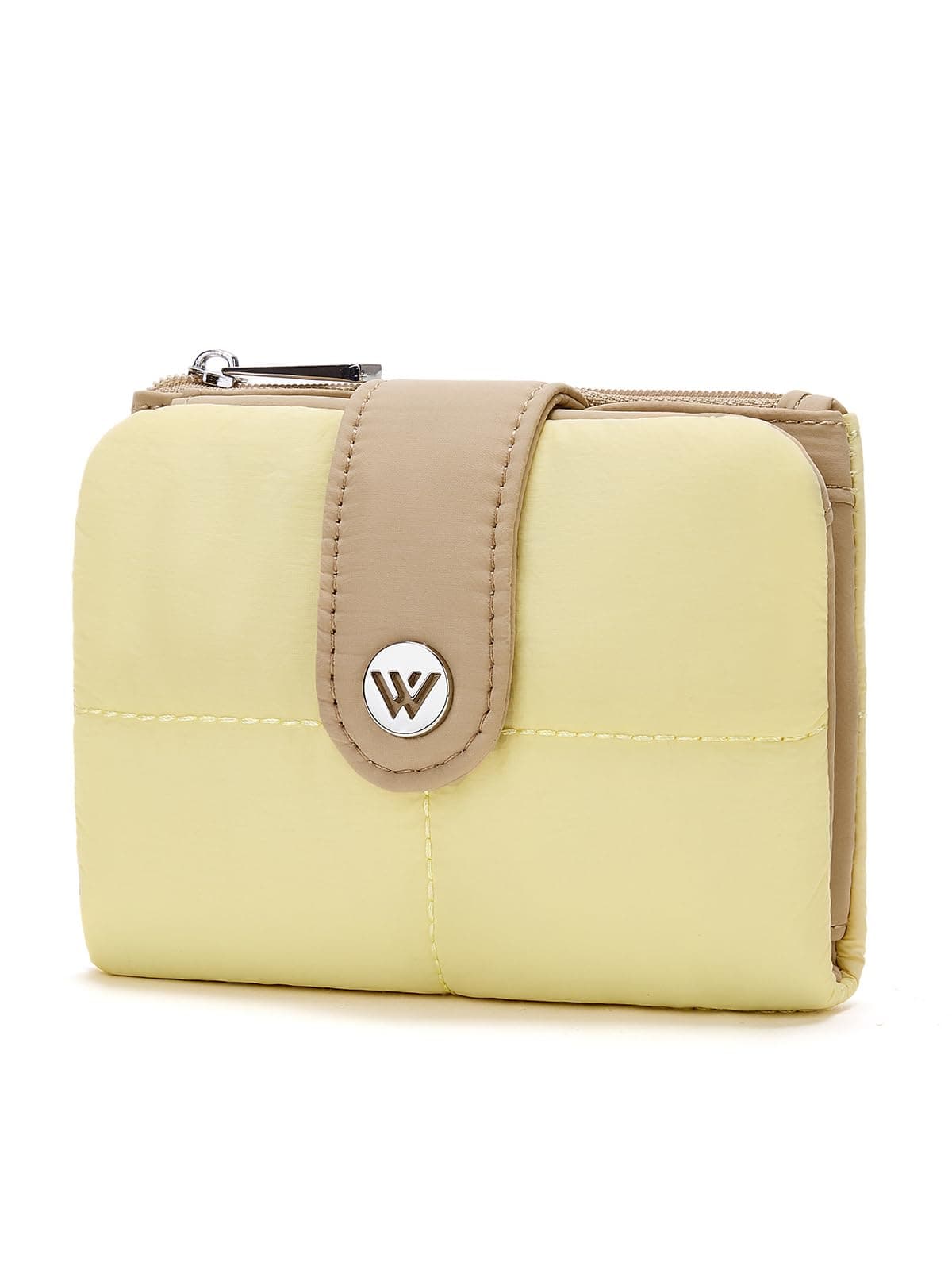 WESTBRONCO Puffer Small Wallet for Women RFID Blocking Card Holder Wallets, Womens Bifold Wallet with Zipper Coin Pocket & ID Window