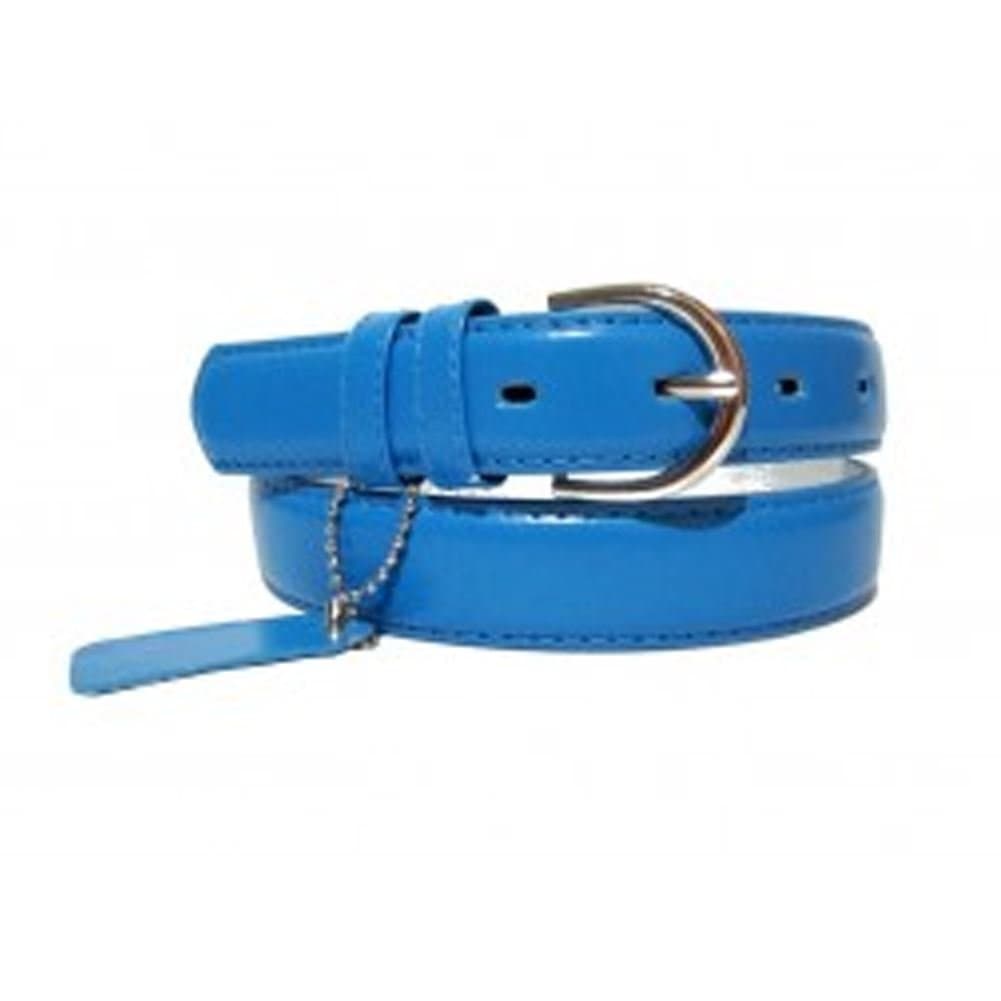 Genuine Leather Women's Dress Belt Basic Colors True Blue XL