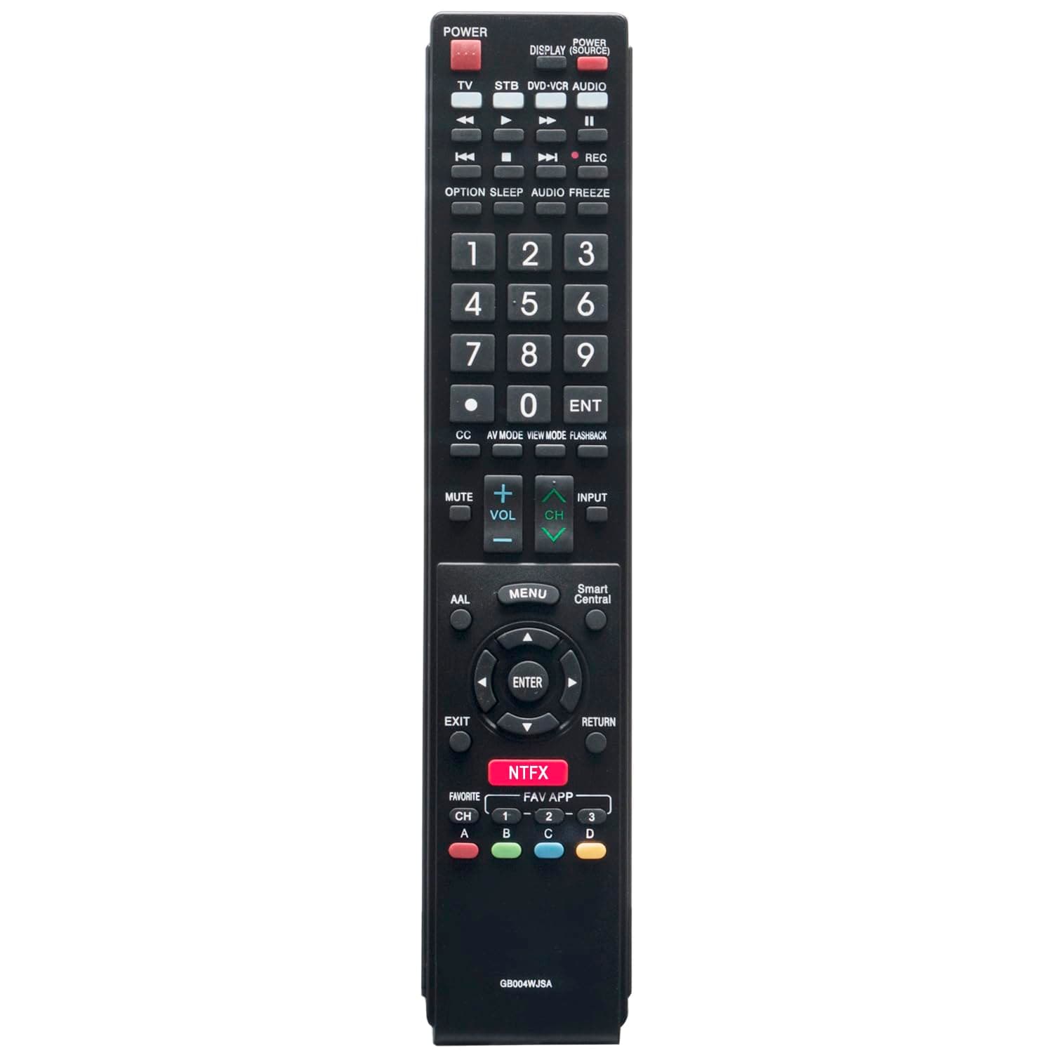 New RRMC GB004WJSA Smart TV Remote Control Fit for Sharp Aquos TV LC52C6400U LC-52C6400U LC52LE640 LC-52LE640 LC52LE640U LC-52LE640U LC60C6400U LC-60C6400U LC-60C6500U LC60C6500U LC70LE750U LC-80C6500