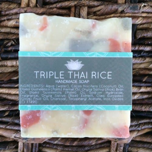 Triple Thai Rice Soap Made with Pure Essential Oils and Natural Ingredients