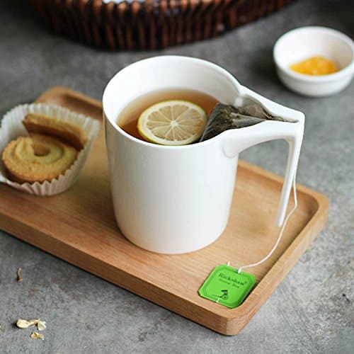 330ml Creative Ceramic Mug with Tea Bag Holder Special Slotted Cup Tea Bag Holding Mug Home Office Fancy Gift for Tea Drinker