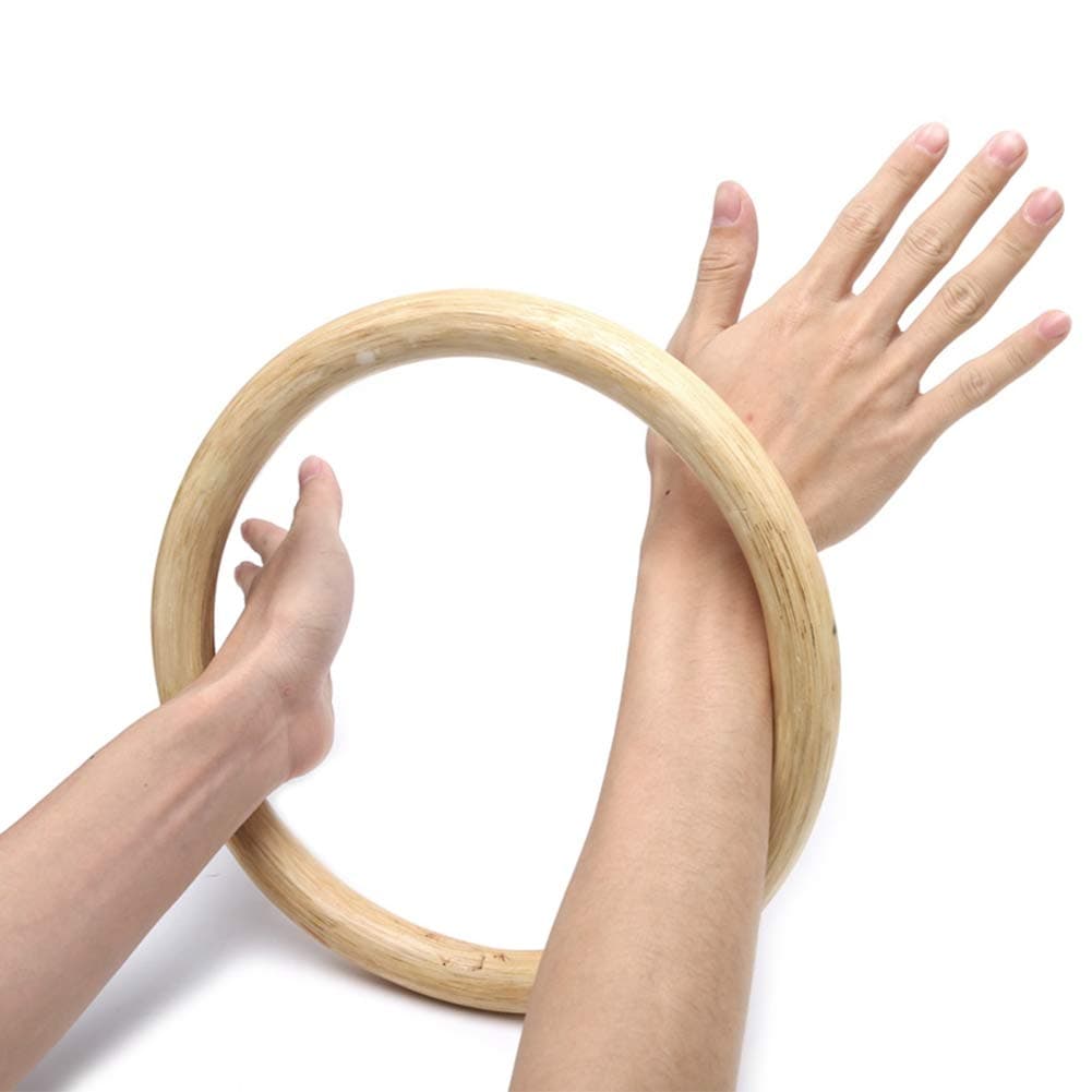 Kung Fu Ring for Hand Wrist Strength Training Traditional Martial Arts Wooden Dummy Wing Chun Rattan Ring