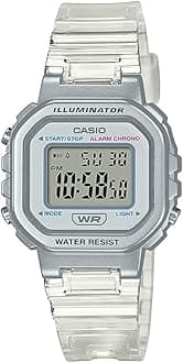 LA20WH Series | Women's Digital Watch | Water Resistant | LED Light | Auto Calendar | Date Display | 1/100 SEC Stopwatch | Regular Time Keeping (HR, Min, SEC, PM, Date, Day) | 5 Yr Batt