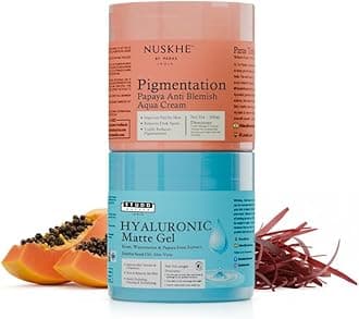 AM PM Pigmentation Combo |Deep Hydration | Day & Night Care | Natural Formula | fades pigmentation | Glowing Skin Hyaluronic Face Gel | Pigmentation Cream | For Men & Women | 100gm Each