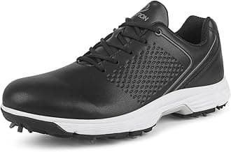 THESTRON Professional Golf Shoes for Men 7 Spikes Non-Slip Outdoor Golf Sport Training Sneakers Mens Comfortable Sport Shoes for Golfing Size 7-15