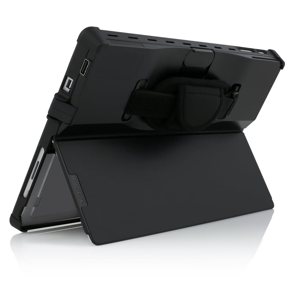 IncipioSECURITY CASE - Étui de protection pour tablet PC - avec lecteur de cartes SmartCard - noir - pour Microsoft Surface Pro (Mi-2017), Pro 4, Pro 6