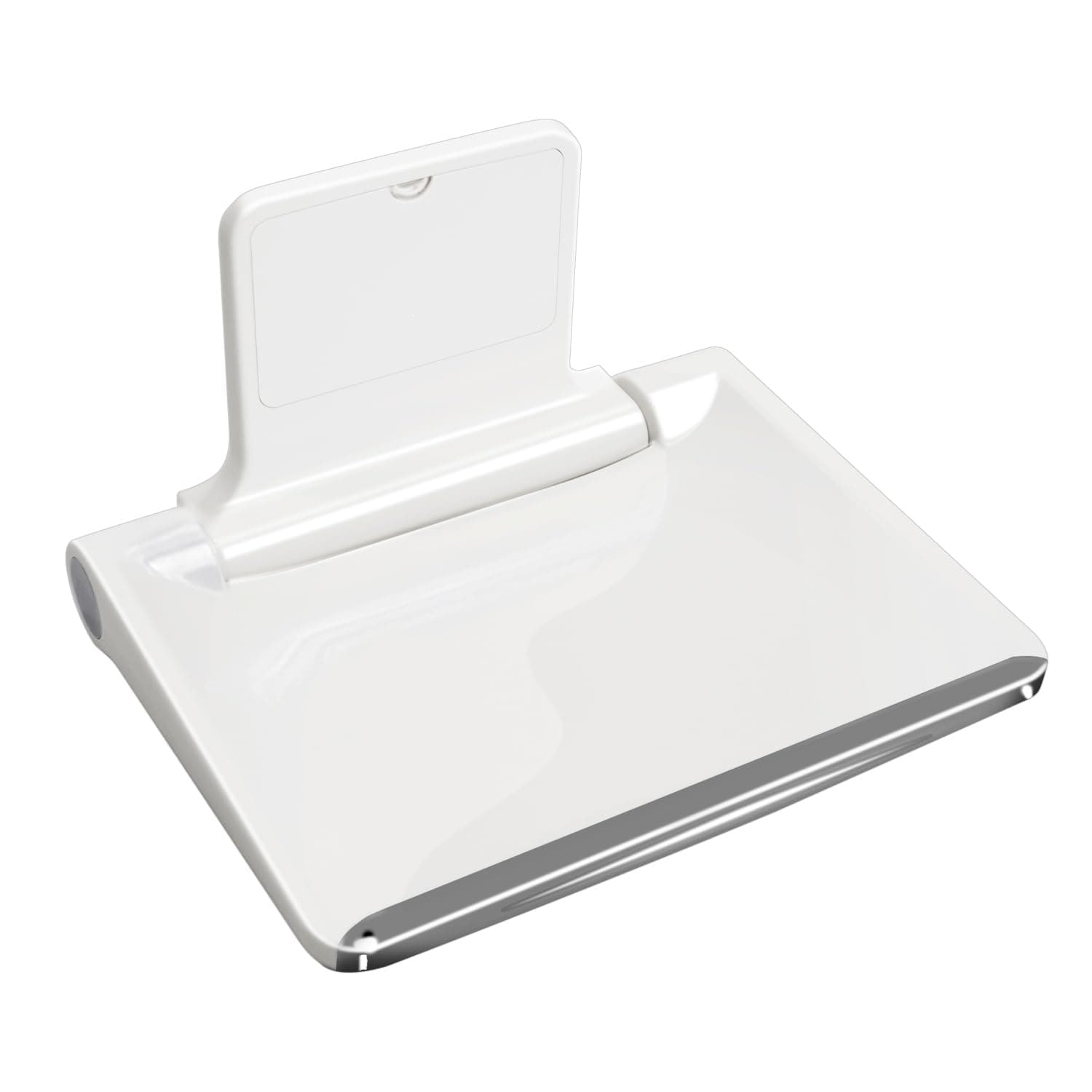 MOOFIFolding Shower Seat Wall Mounted, Fold Down Shower Bench, Bathroom Seating Chair, Home Care, Bath Safety Furniture, Holds Up to 450lbs, 36 x 29.5cm White