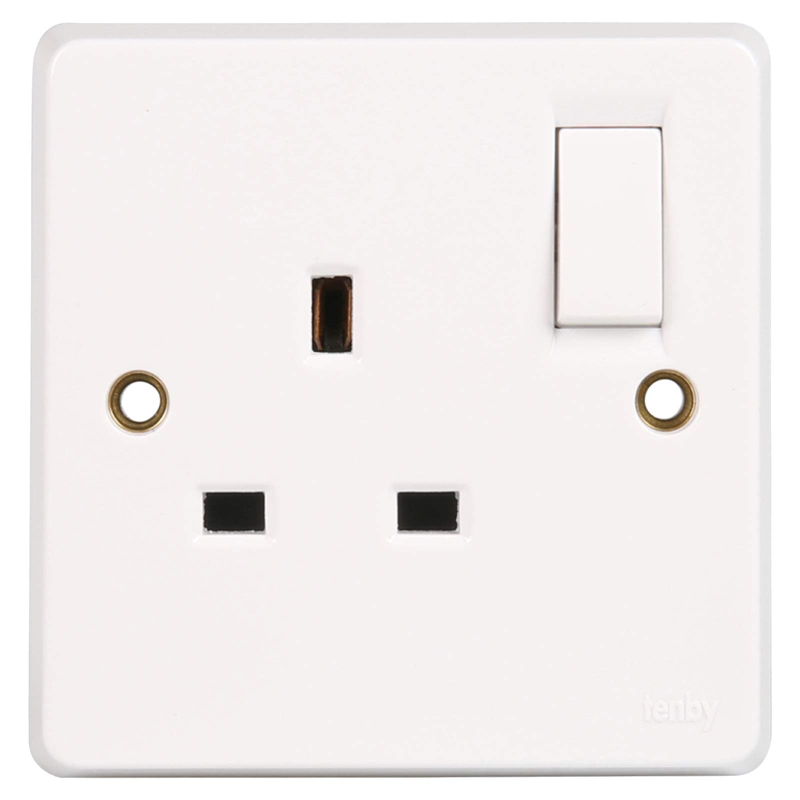 UK Tenby Single Pole Socket Switch 13A - 245637