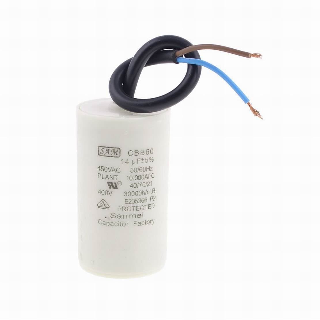 Ugtell Motor Capacitor Cbb60 capacitance 14Uf, 450Vac frequency 50/60Hz motor capacitor