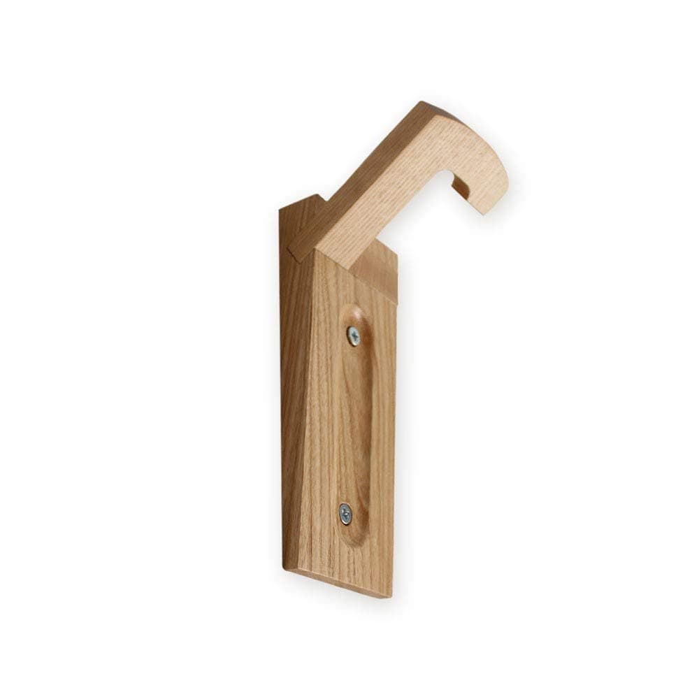 Tokyo Ash Wooden Front Wheel Hanging Hook Vertical Bicycle Holder Front Wheel Hanger Wall Mounted
