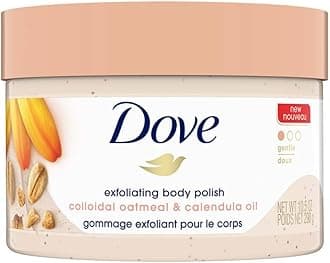 Exfoliating Body Polish Scrub for Silky Skin Oatmeal & Calendula Oil Body Scrub Exfoliates & Gives Lasting Nourishment 10.5 oz