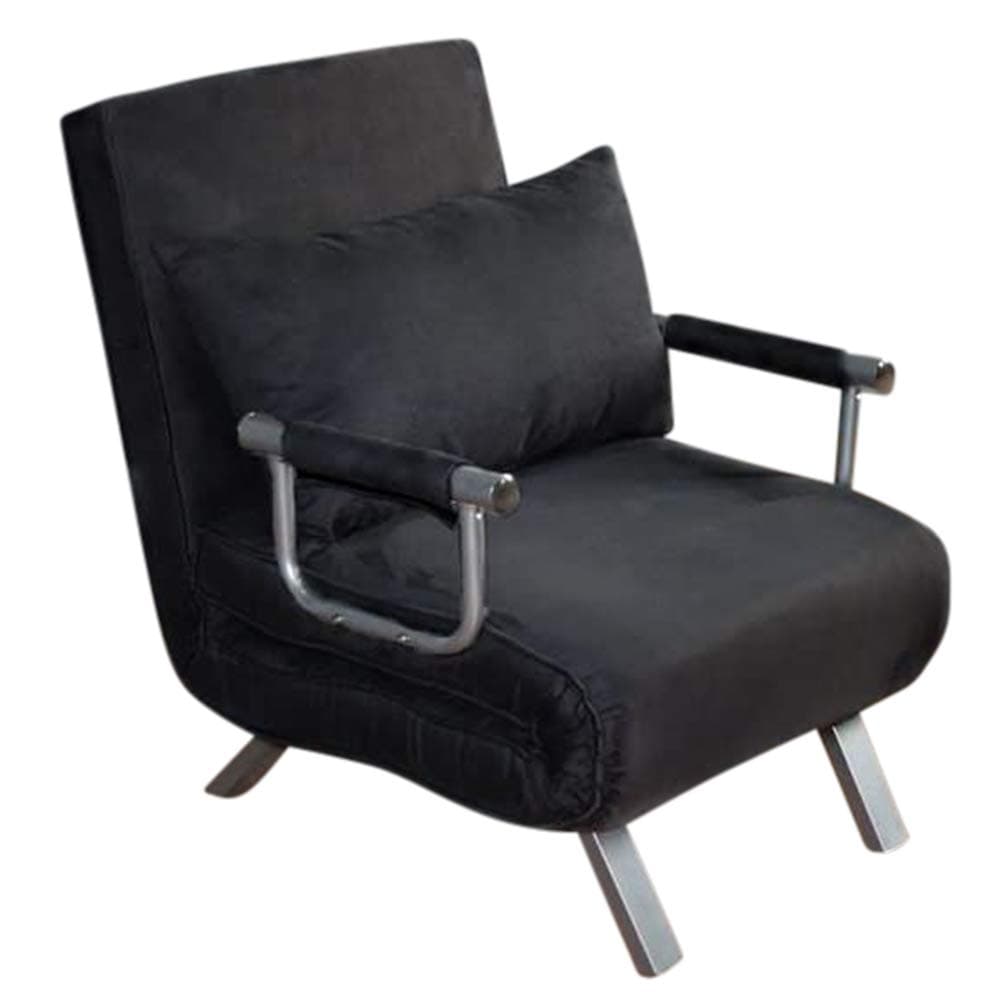 ITALFROM Sofa Bed 67 x 69 x 83 cm Black, Metal, 1 Piazza