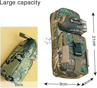 All School Bag Pencil CASE Big Size Mix, Brown Military Pencil Case