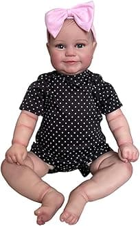 AAGAZA Reborn dolls Soft Silicone Vinyl Reborn Baby Girl Toddler Dolls Doll Reborn Babies Realistic Baby Doll Xmas Gifts /7 (Color : Brown Eyes, Size : 50cm)