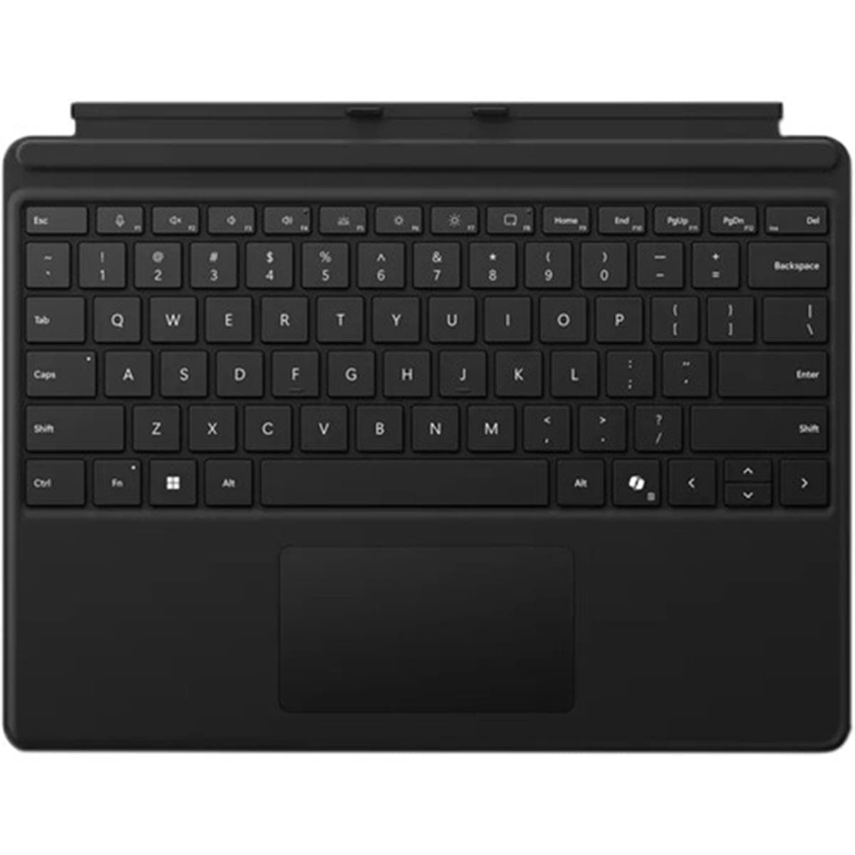 Microsoft Corporation Surface Pro Keyboard Without Pen Storage for Surface Pro Copilot+ (11th Edition), Pro 10, 9, 8, and X, Alcantara Material, Black