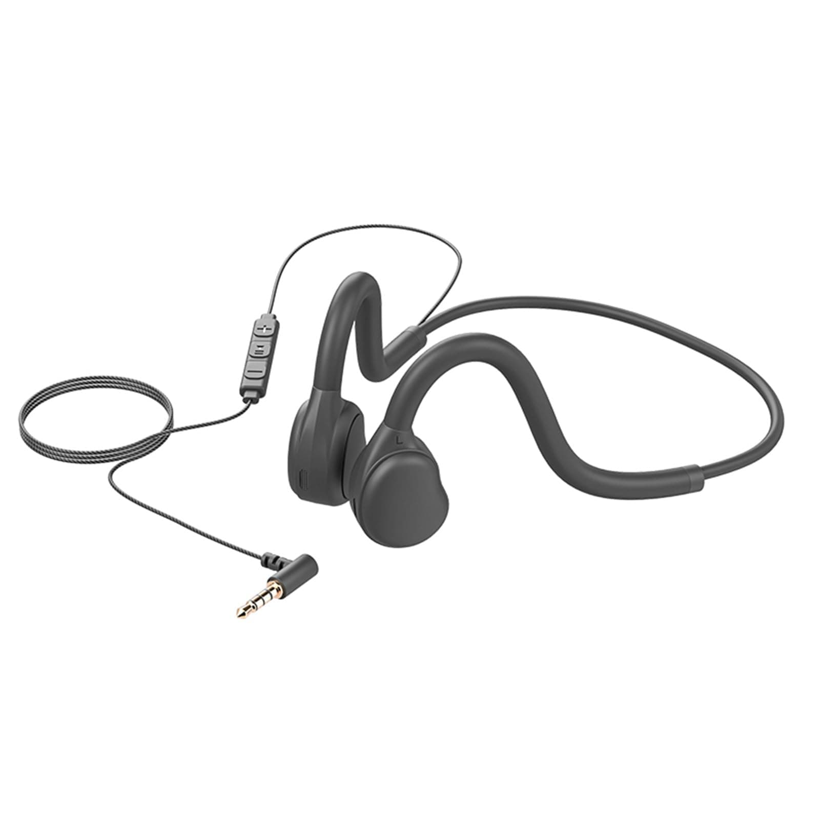 3.5MM Wired Headphones with Bone Conduction and Built-in Microphone Suitable for Mobile Phones, Computers, and Speakers