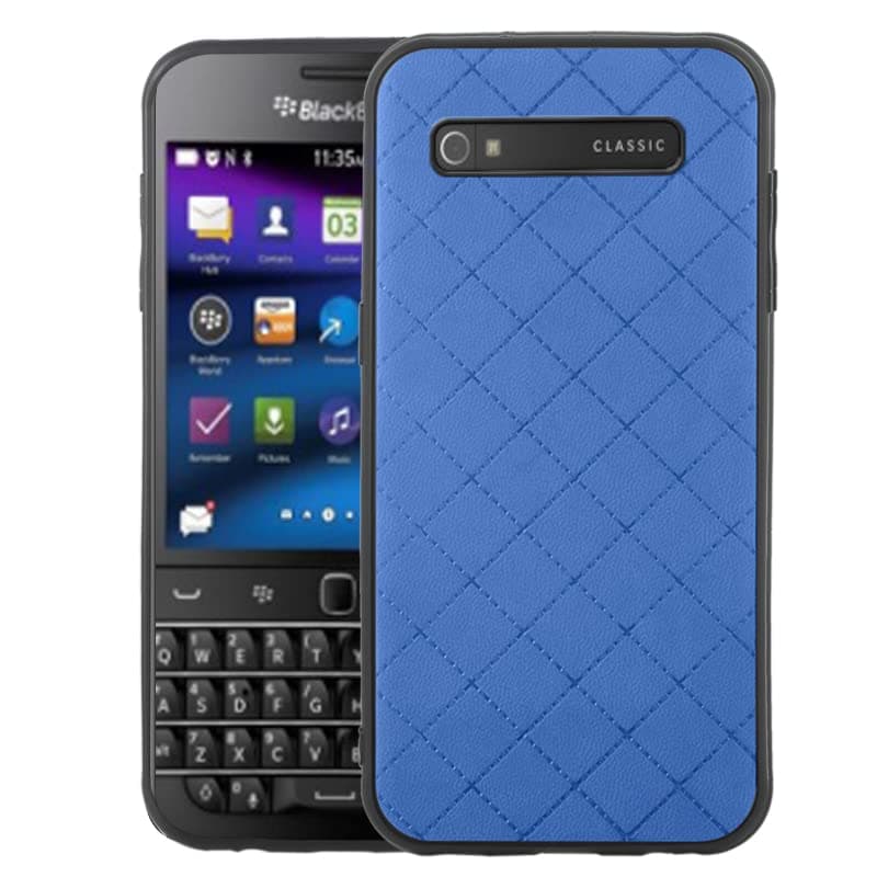 ELISORLI Compatible with Women Men BlackBerry Classic Q20 case Rugged Thin Slim Cell Accessories Anti-Slip Fit Rubber TPU Mobile Phone Silicone Soft Shockproof Bumper Cover for SQC100 Women Men Blue