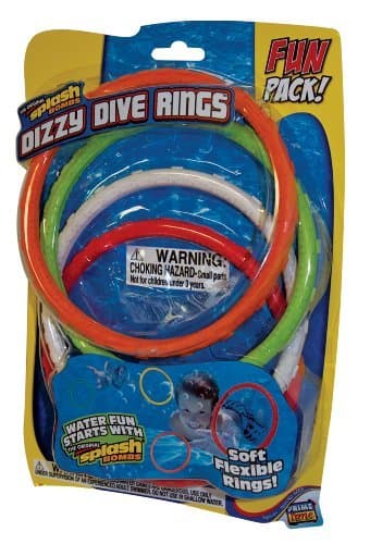 Splash Bombs Prime Time Toys - Diving Masters Dizzy Dive Rings (Pool Dive Toys)