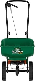 Turf Builder EdgeGuard Mini Broadcast Spreader - Spreader For Lawn Fertilizer, Weed & Insect Control, Grass Seed, and Ice Melt, Holds Up To 5,000 sq. ft. of Product