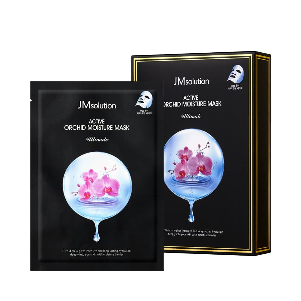 JMsolution Active Orchid Moisture Mask Ultimate – Orchid Extract & Long-Lasting Hydration – 10 Sheets