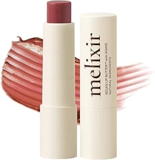 Vegan Lip Butter (12 Colors), Hydrating Tinted Lip Balm Stick, Bee-Free, Petrolatum-Free, Plant-Based, Moisturizes Dry & Chapped Lips With Shea Butter, Sheer, Natural Finish - #02 Nudy Rose