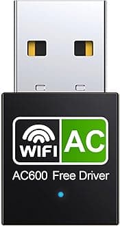 USB WiFi Adapter: 600Mbps Dual Band 2.4G 5.8G Support AP Mode IEEE 802.11g Wireless Network Adapter for Laptop Desktop PC,USB WiFi Adapter Wireless Network Adapter (No Linux Support)
