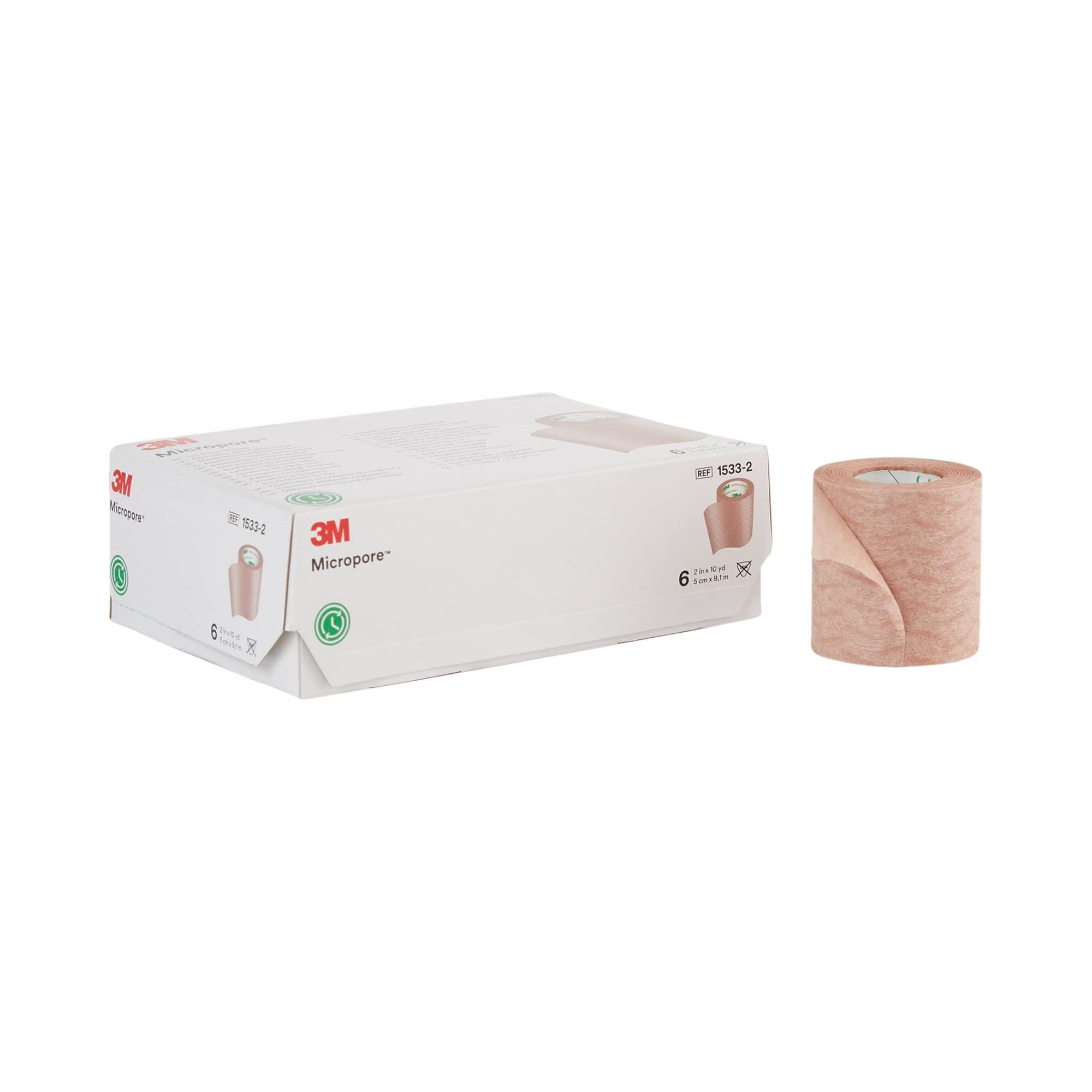 Micropore Surgical Tape Tan 5 cm x 9.1 m (Box of 6)