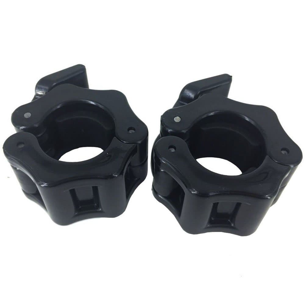 30mm Barbell Collars Clamps Quick Release Locking Barbells Collar Clips Lock fit 1.18 Inch Diameter Standard Size Weight Bars/Bar (Black, 1 Pair)