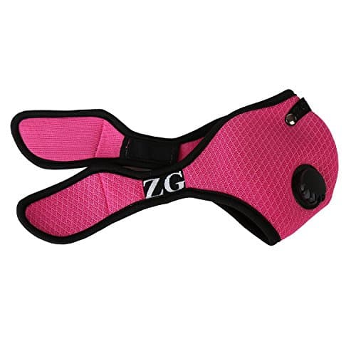 ZG Mask Active Carbon Filters Anti-dust Mesh Half Face Mask (Pink, XXL)