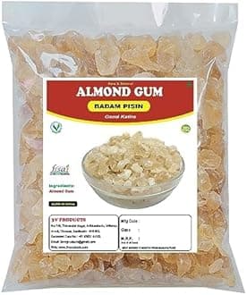 3V PRODUCTS Badam Pisin - Pack of 2x50g - Almond Gum | Gond Katira | Badam Gum | 100% Natural Herbal Food | Super Food