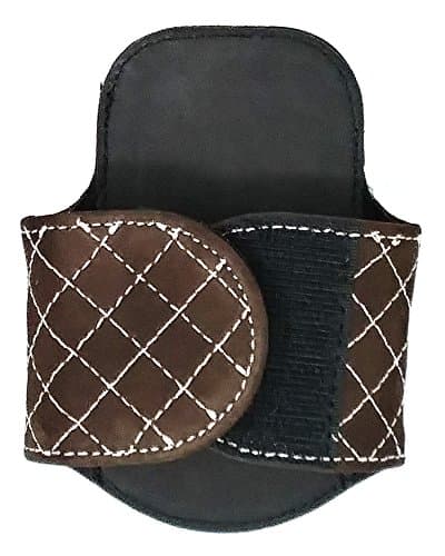 StethoClip - Premium Leather Universal Stethoscope Holder with Unique Rotating Clip. Compatible with 3M Littmann, ADC, MDF, etc. (Brown)