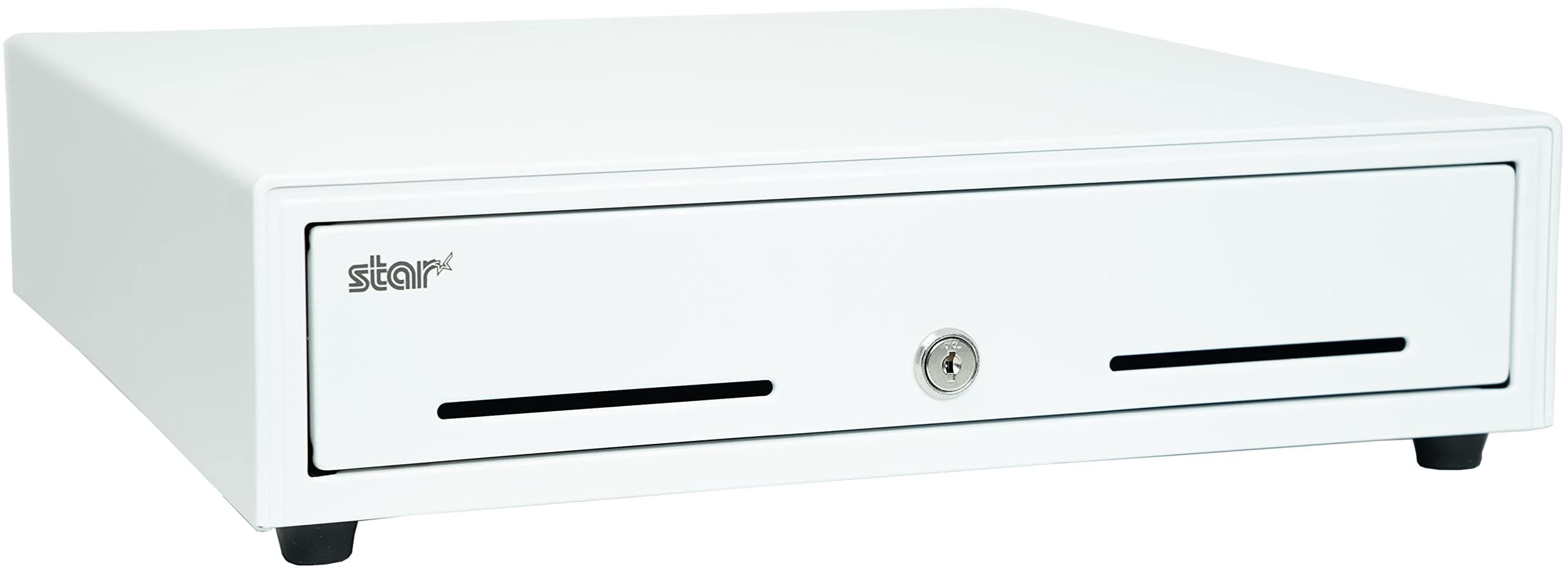 Star Micronics CD4-1616 5 Bill / 5 Coin Choice Series Cash Drawer with 2 Media Slots and Included Cable (16" x 16") - White