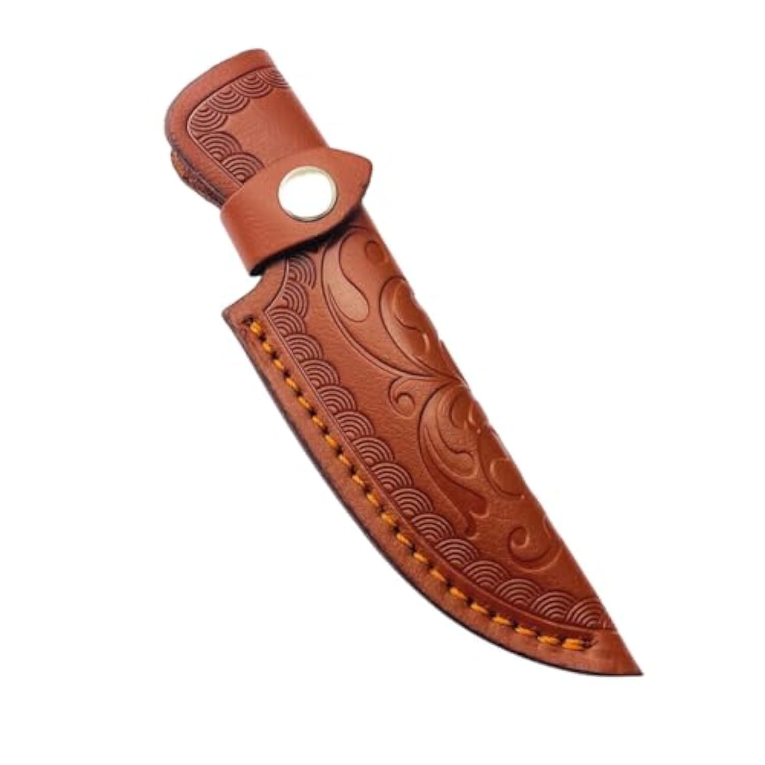Leather Sheath Fixed Blade Straight Knife Leather Sheath Scabbard Pouch Brown/Black