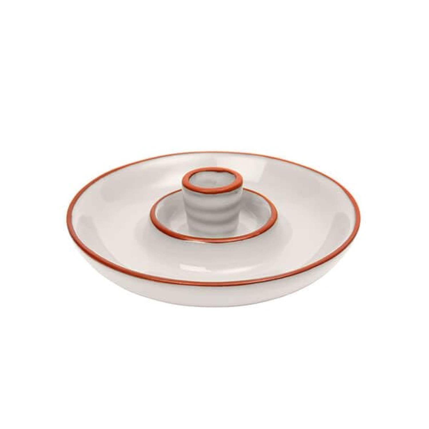 Sintra Glazed Terracotta Olive Dish - Stone