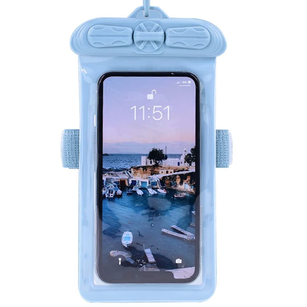 VaxsonPhone Case Blue, Compatible with ALPHA-ONE PREMIUM PACKAGE Waterproof Pouch Dry Bag Holder Housing [NOT Screen Protector Film ] New