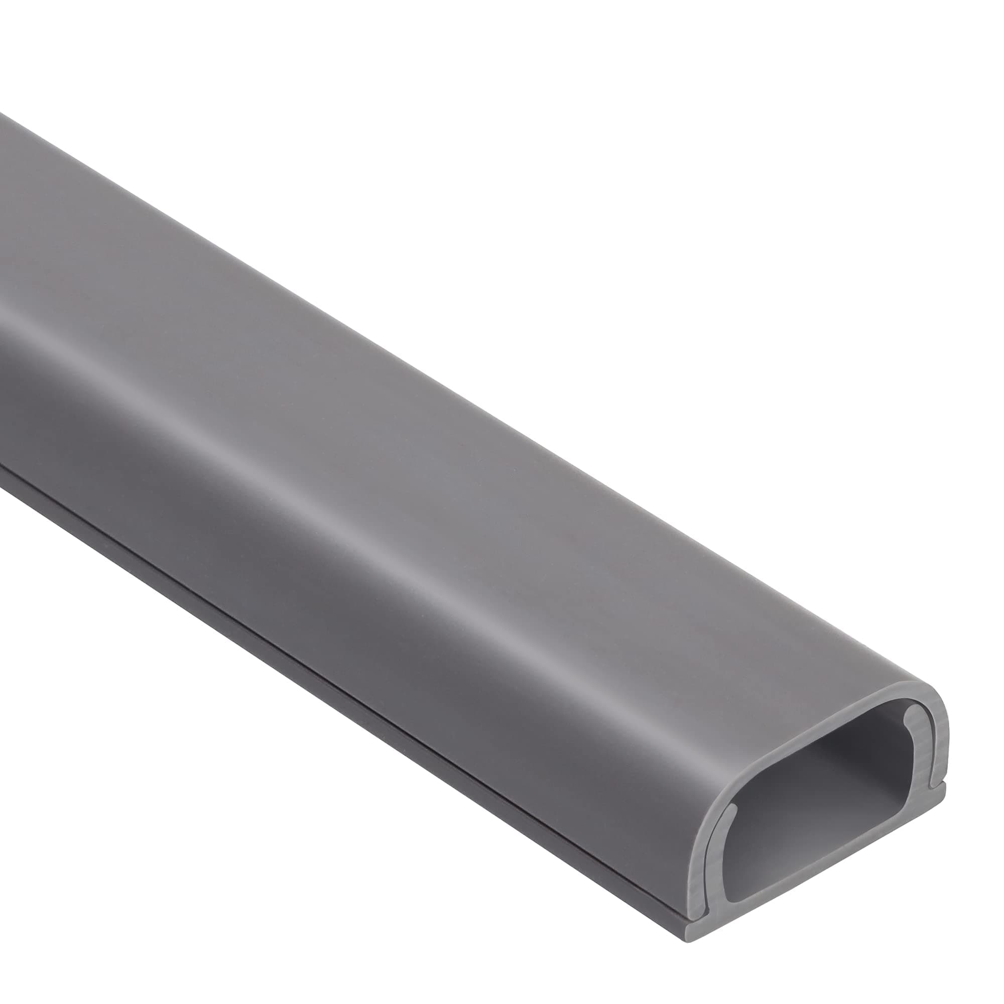 ZhiYo Wire Covers for 2 Cords, Wire Hider on Wall Mounted, 68in Cord Cover Kit, Cable Cover Paintable, Cable Concealer for Extension Cord, Ethernet Cable, Speaker Wire Hider, Grey W0.7in H0.4in