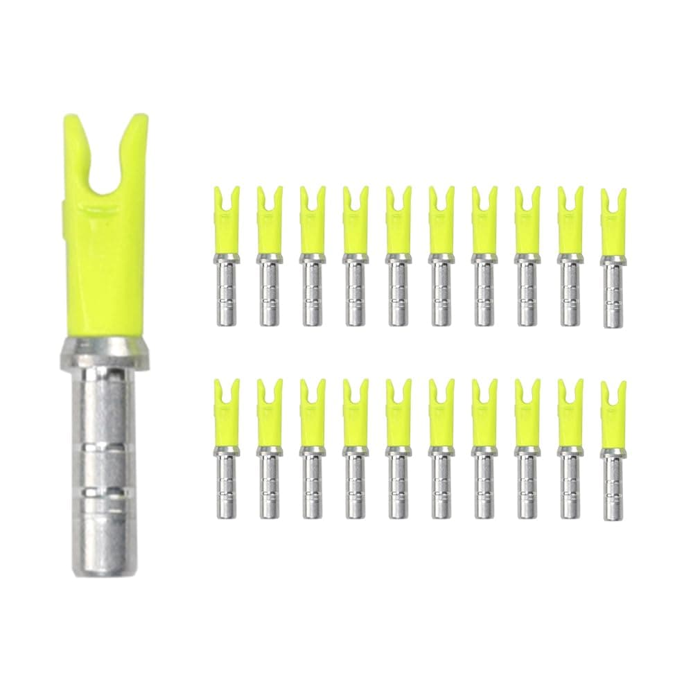 20PCS Archery Arrow Nocks ID 4.2mm/.165" Aluminium Insert Arrow Nock Tail for DIY Hunting Shooting Arrows