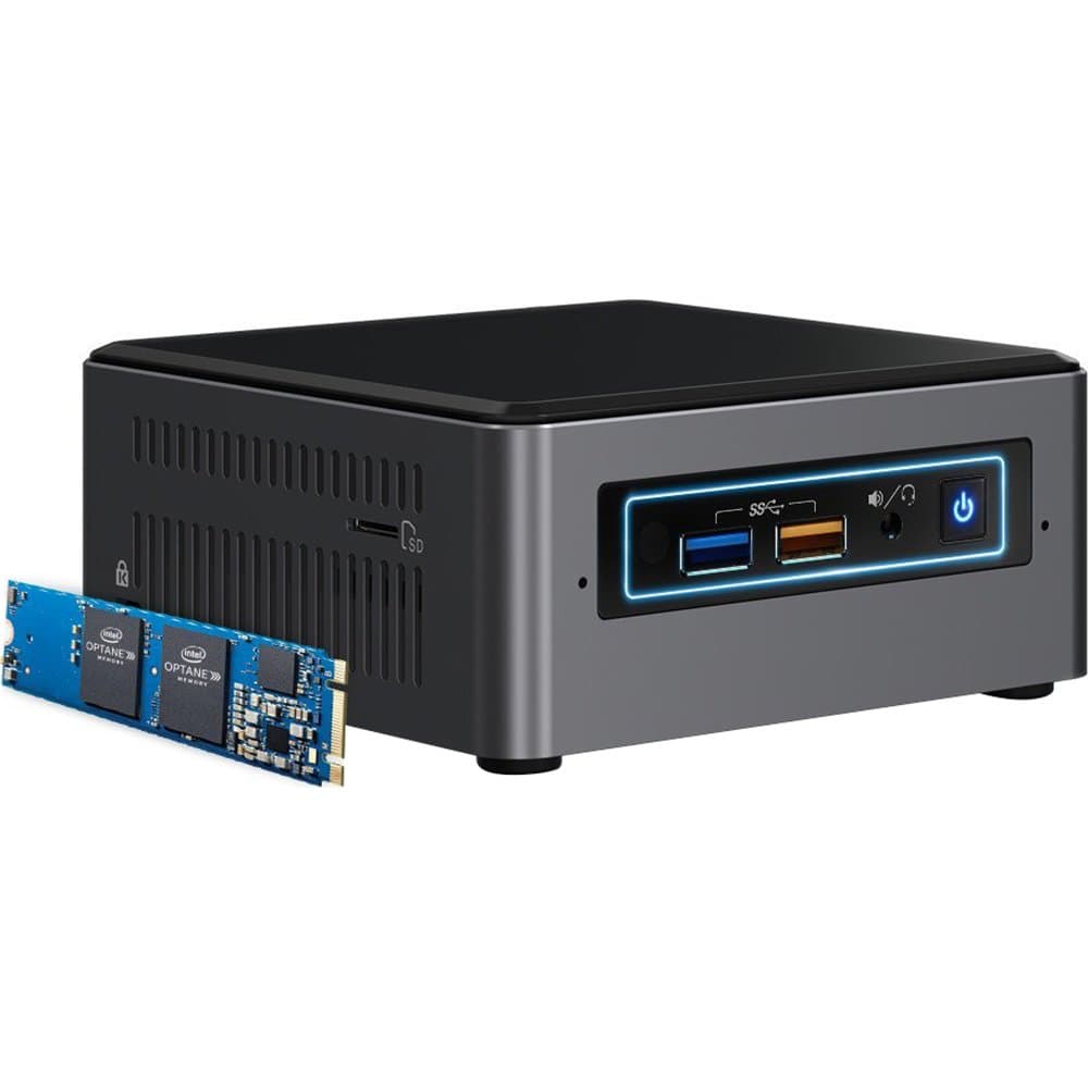 Intel BOXNUC7I5BNHX1 NUC Kit with 16GB Optane Memory Preinstalled Desktop Computer Barebones System