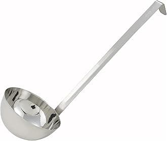 Winco2-Piece Constructed Stainless Steel Ladle, 32-Ounce